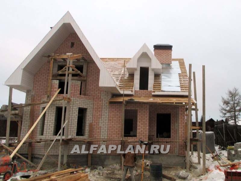 Строительство дома по проекту 73B - фото №12