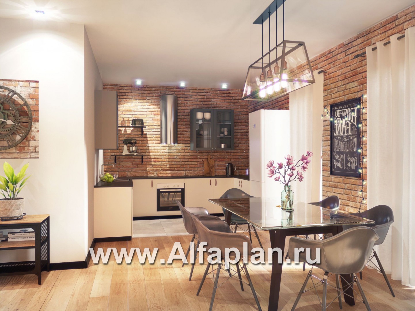 Проекты домов Альфаплан - Проект комфортабельного дома в современном стиле - дополнительное изображение №4