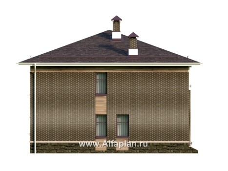 «Римские каникулы» - проект двухэтажного дома, с террасой, в классическом стиле - превью фасада дома