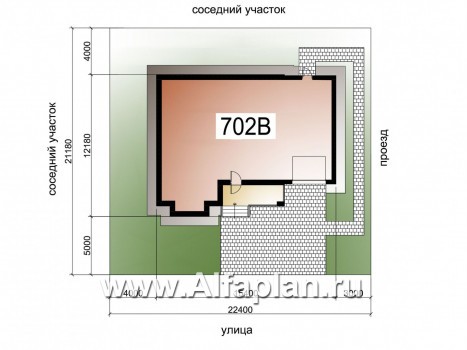 «Вереск» - проект двухэтажного дома, с эркером, 4 спальни площадью 19,5м2 каждая, с гаражом - превью дополнительного изображения №1